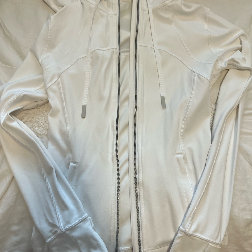 Lululemon White Zip Up